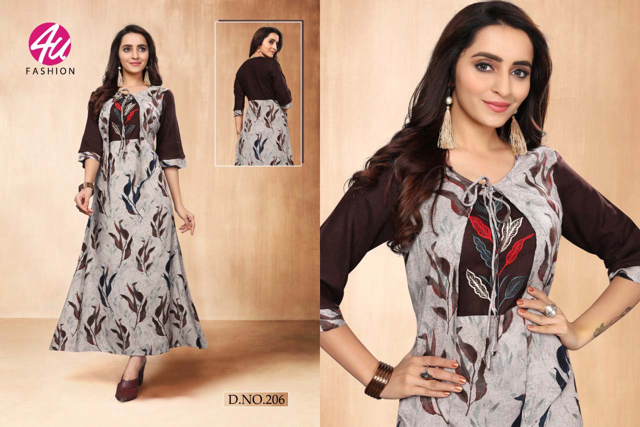 Glamour 4u Fashion Rayon Print Embroidery Kurti Catalog Glamour 4u Fashion Rayon Print Embroidery Kurti Catalog